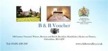 Bed & Breakfast gift voucher for two Bed & Breakfast gift voucher for two