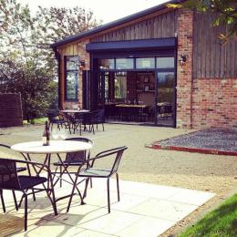 The terrace at Woodchester Woodchester Valley Vineyard The terrace at Woodchester